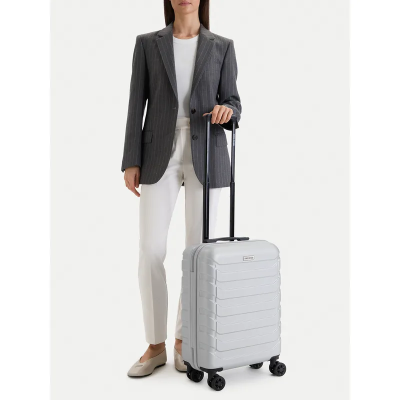 Βαλίτσα Καμπίνας GINO ROSSI CEO-GIN-S-003-05-SILVER2 Ασημί