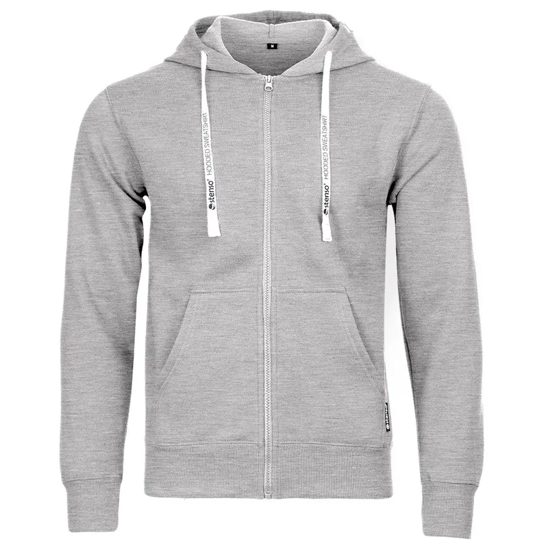 Ζακέτα φούτερ Remo Stenso Gray Melange