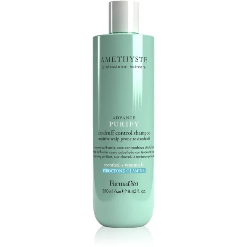FarmaVita Amethyste Advance Purify καθαριστικό σαμπουάν κατά της πιτυρίδας 250 ml