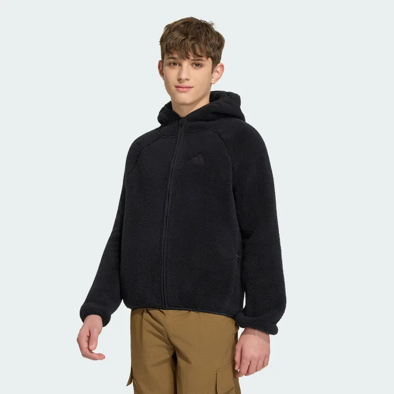 adidas Terrex K Xploric Full-Zip Hooded Fleece Jacket (9000280218_1469)