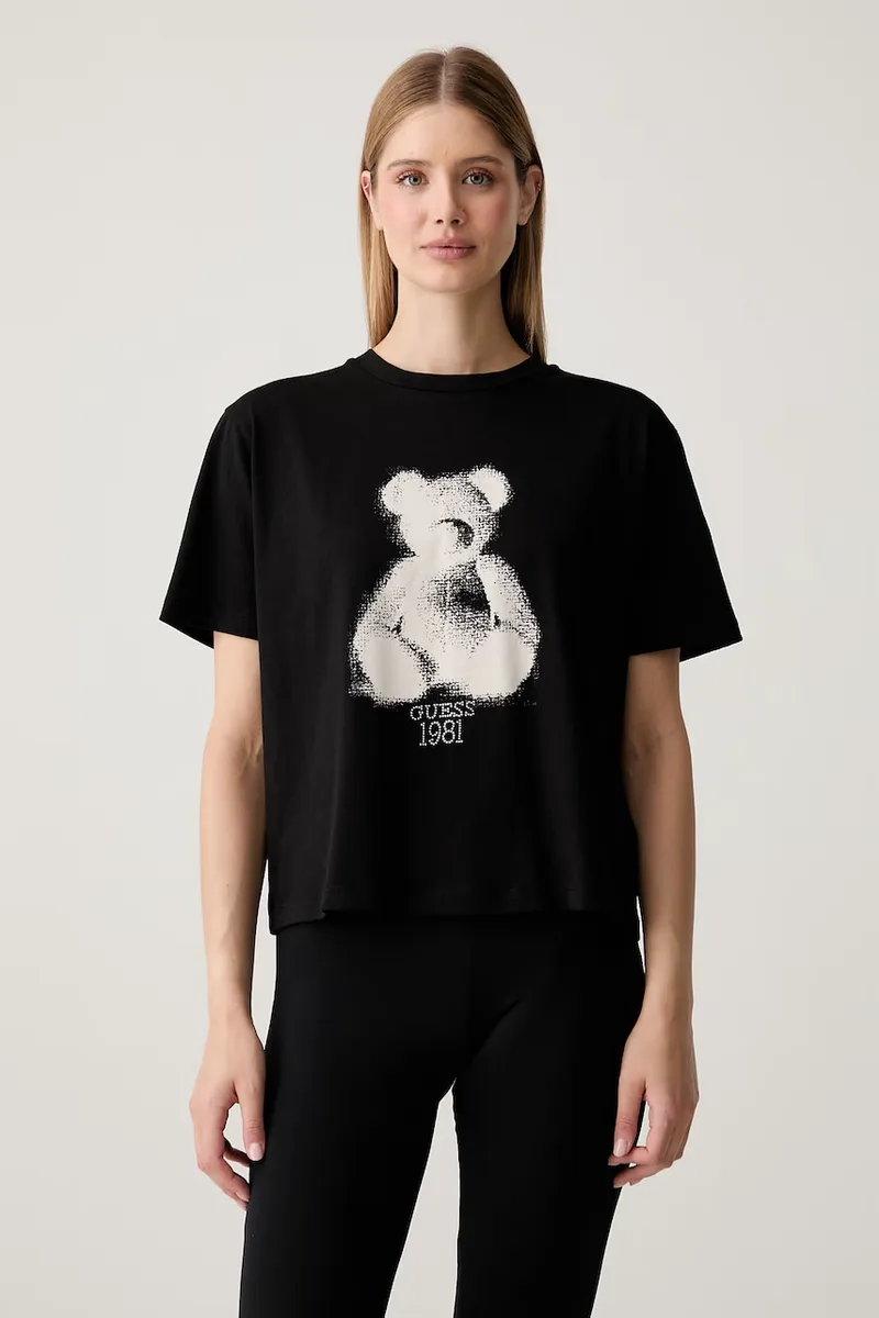 Guess t-shirt γυναικείο βαμβακερό BEAR