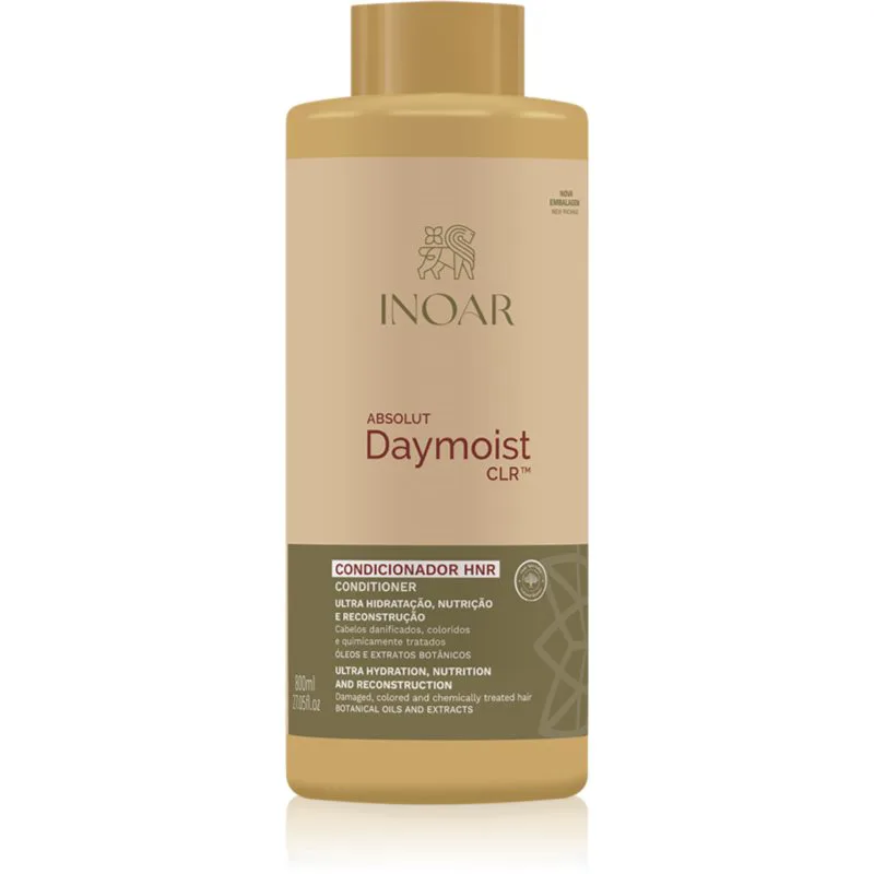 INOAR Absolut Daymoist Conditioner ενυδατικό μαλακτικό για κατεστραμμένα, χημικά επεξεργασμένα μαλλιά 800 ml
