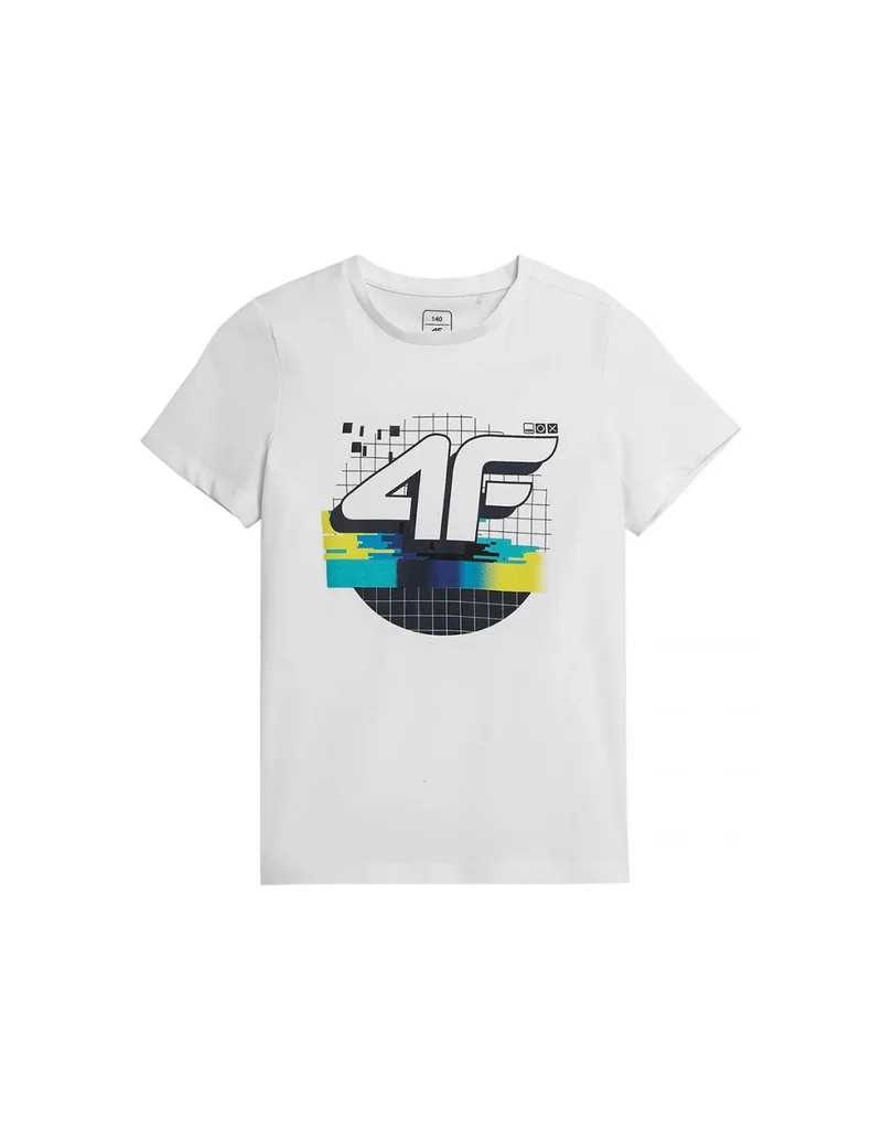 4F Παιδικό T-shirt Γκρι HJZ21-JTSM003A-10S