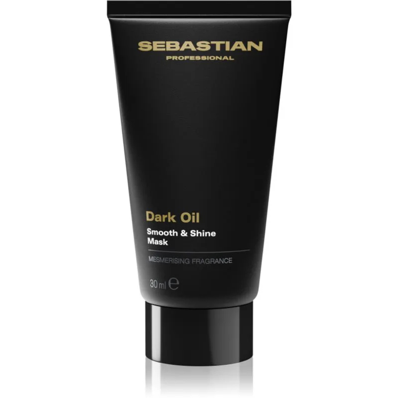 Sebastian Professional Dark Oil εντατικά θρεπτική μάσκα Για λάμψη και απαλότητα μαλλιών 30 ml