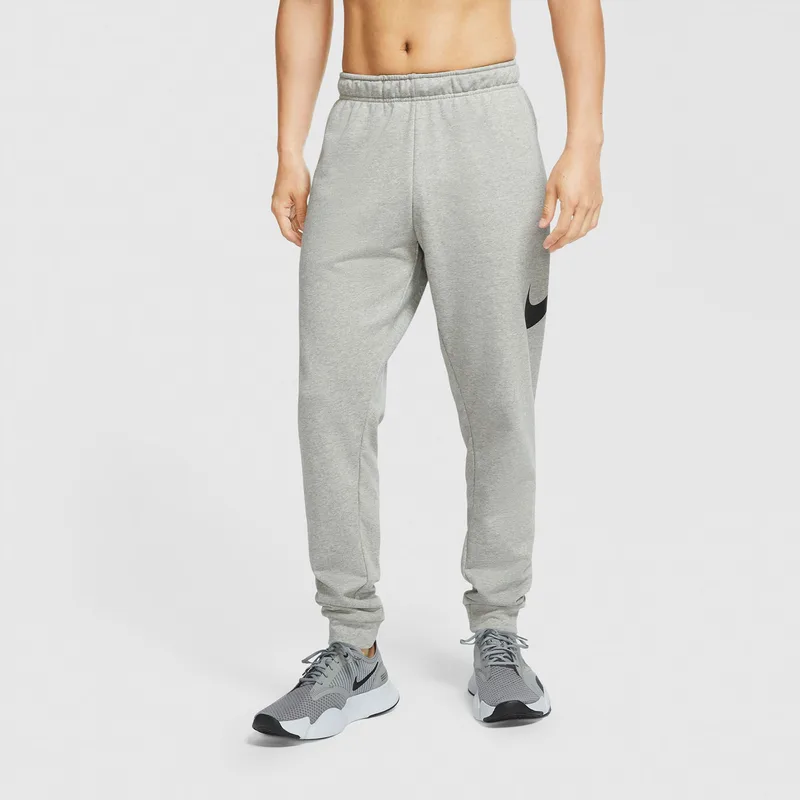 NIKE DRI-FIT TAPERED TRAINING PANTS ΓΚΡΙ
