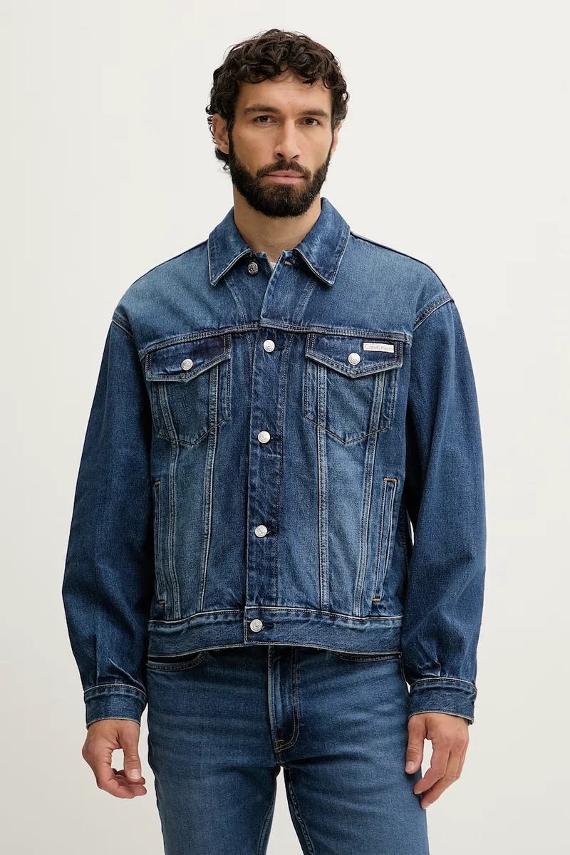 Calvin Klein Jeans τζιν μπουφάν ανδρικό βαμβακερό