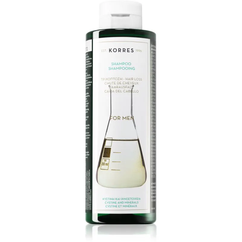 Korres Cystine & Minerals σαμπουάν κατά της τριχόπτωσης για άντρες 250 ml