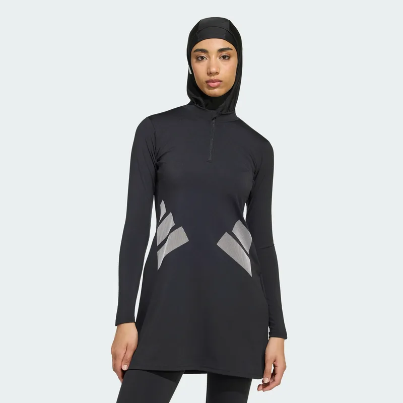adidas W Logo Long Sleeve Swim Top (9000280099_22872)