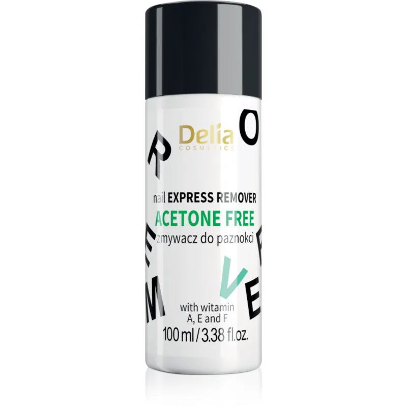 Delia Cosmetics Nail Express ασετόν για τα νύχια με βιταμίνες 100 ml