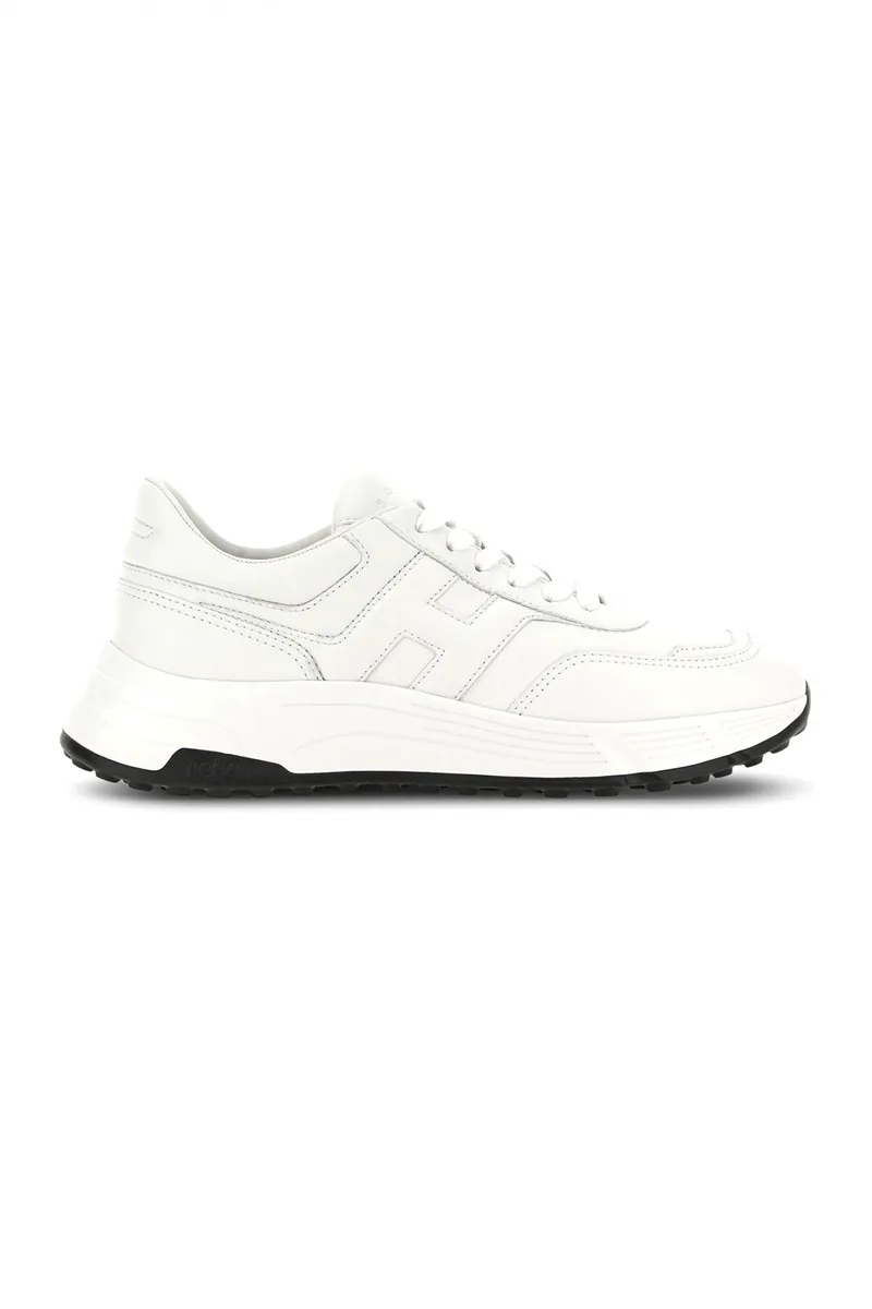 HOGAN ΠΑΠΟΥΤΣΙΑ SNEAKERS HYPERLIGHT ALLACCIATO H ΔΕΡΜΑ ΛΕΥΚΟ