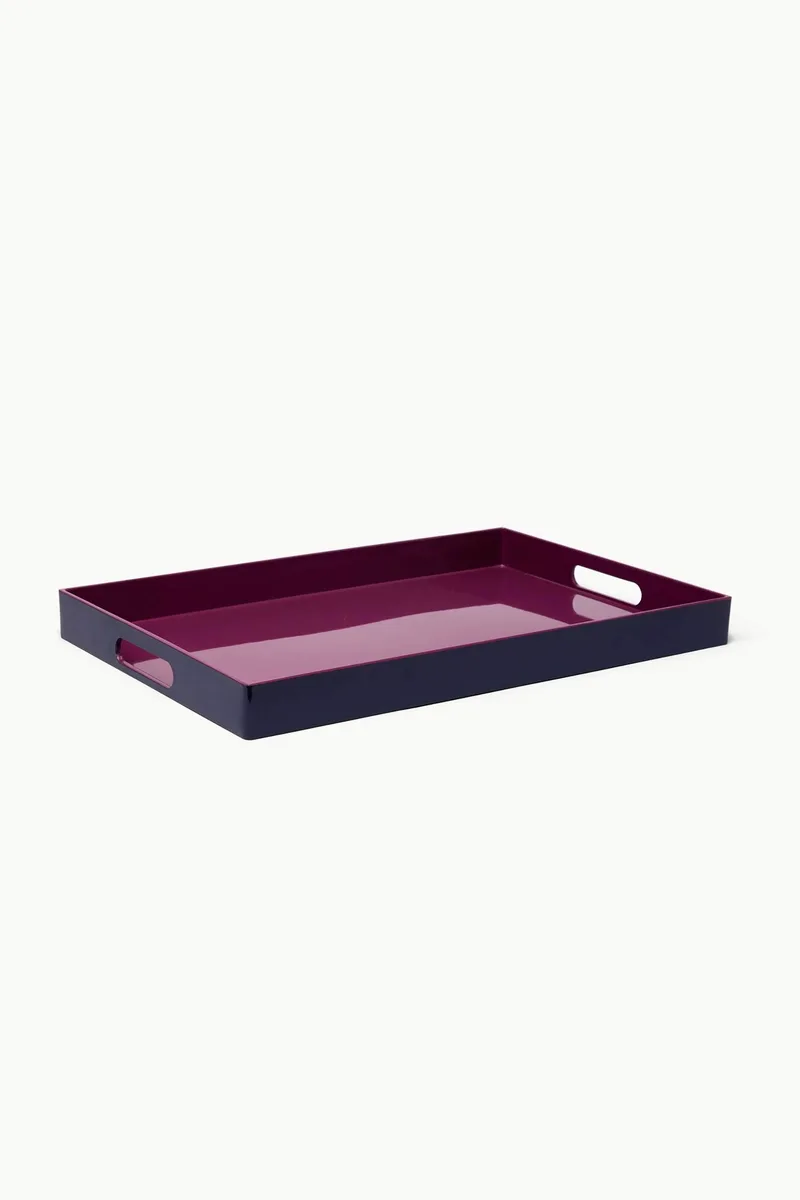 Coincasa πλαστικός δίσκος σερβιρίσματος 26 x 40 cm - 006813182 Μοβ