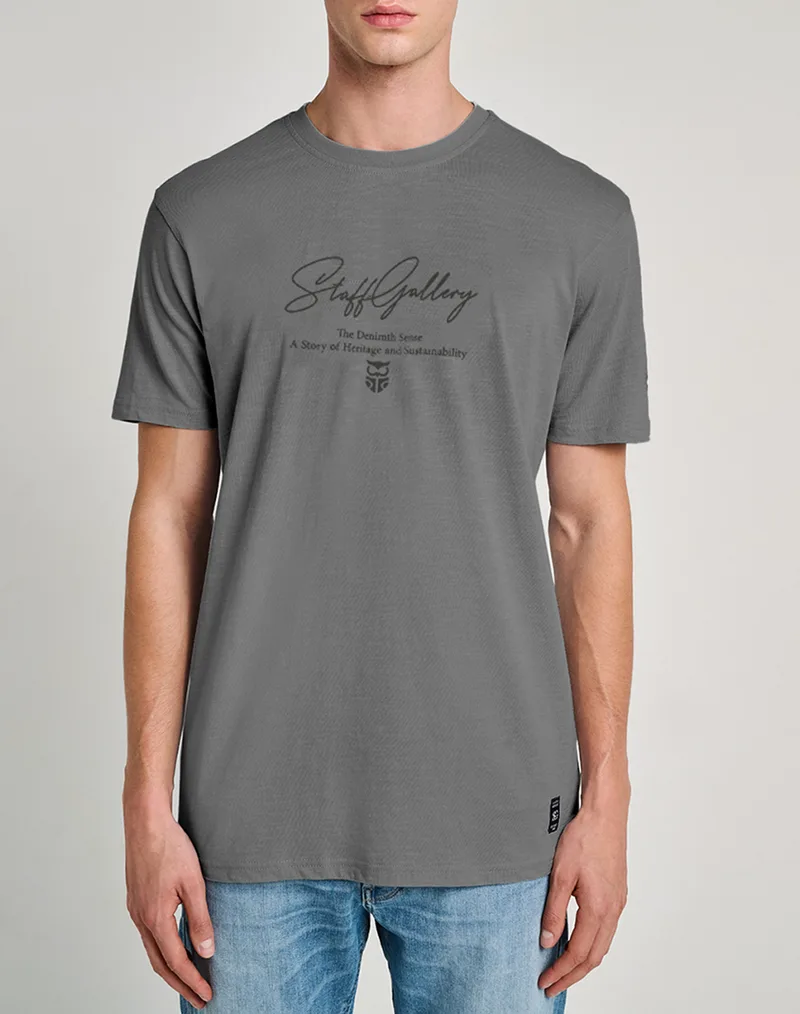 STAFF Killian Man T-Shirt 100%Co 64-010.055-Ν0006 Gray