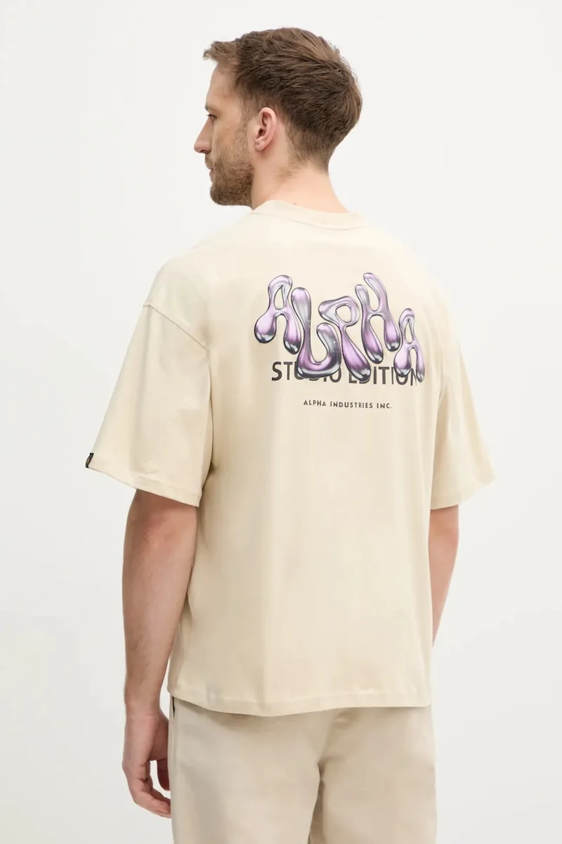Βαμβακερό μπλουζάκι Alpha Industries Studio Edition BP T