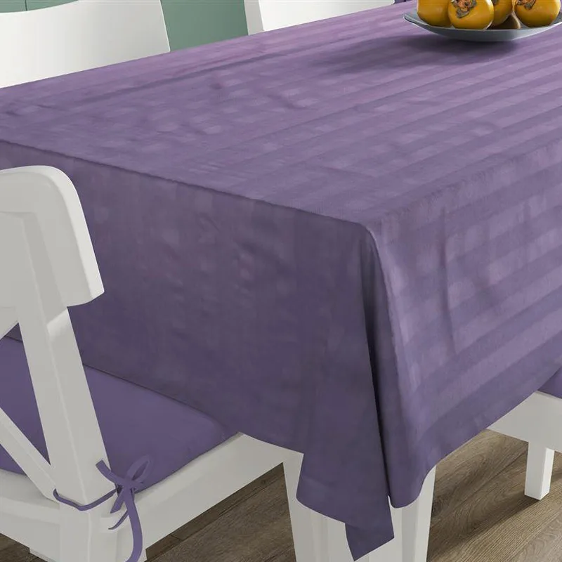 Τραπεζομάντηλο 140x140 Dimcol Yarn Dyed Lilac