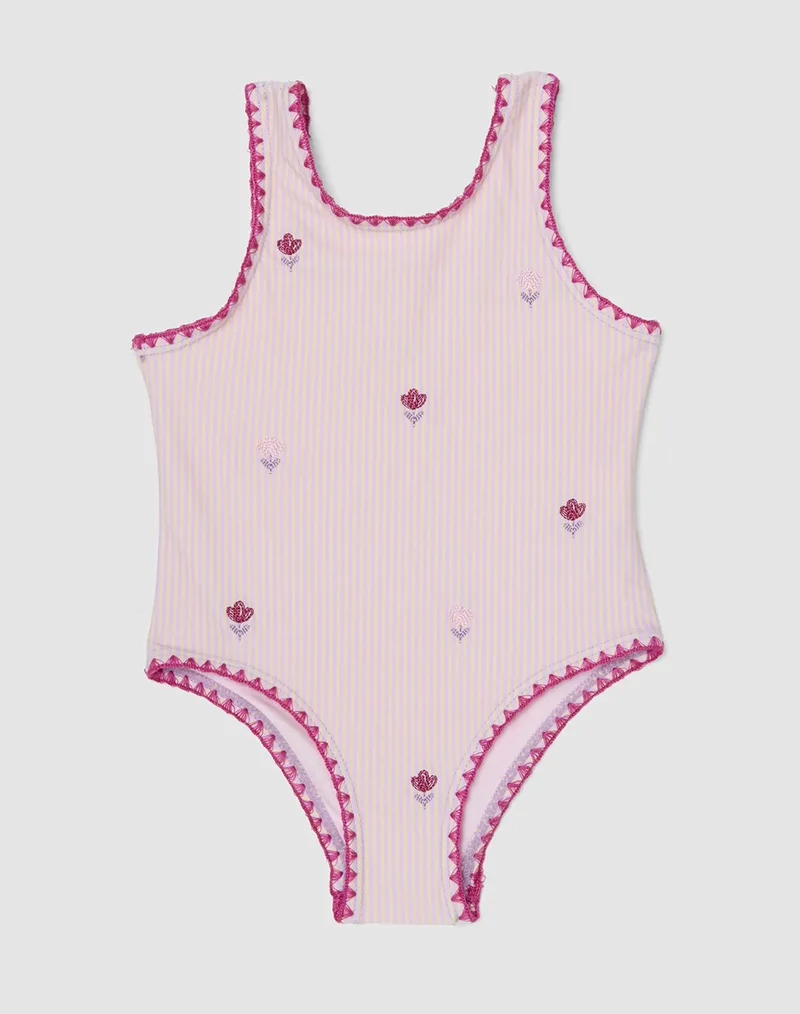 OVS SWIMSUIT GIRL EMBRO 2569182-STRIPES Ροζ