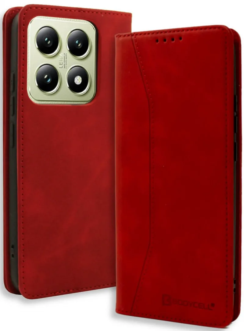 Θήκη Xiaomi 14T Bodycell Book Case Πορτοφόλι - Red (5206015079900)