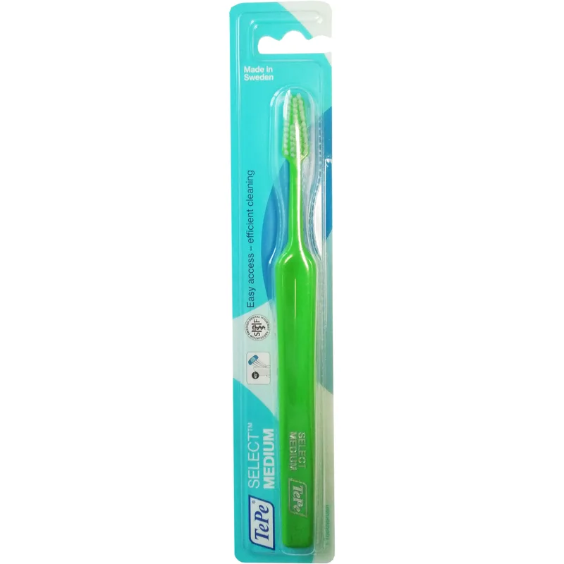 Tepe Select Medium Toothbrush Οδοντόβουρτσα με Μέτριας Σκληρότητας Ίνες για Βαθύ Καθαρισμό 1 Τεμάχιο - Λαχανί
