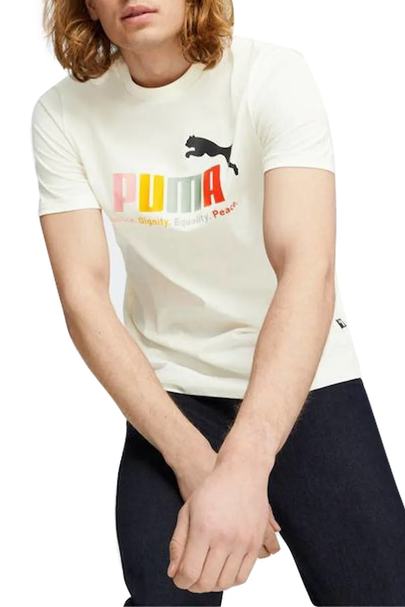 Μπλούζα Κοντομάνικη Puma ESS+ Multicolor 677170-65 Ανδρικό