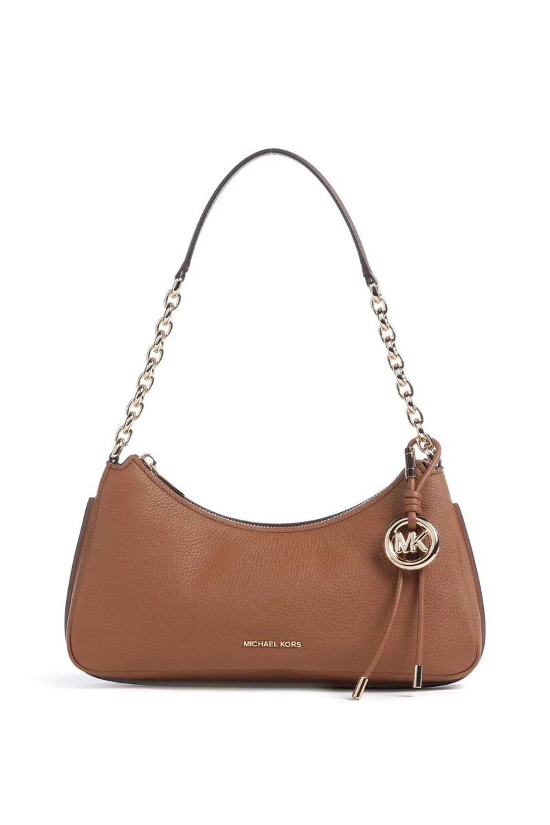 Michael Kors γυναικεία δερμάτινη τσάντα ώμου "Nolita Medium" - 32R6GY5W8L Καφέ