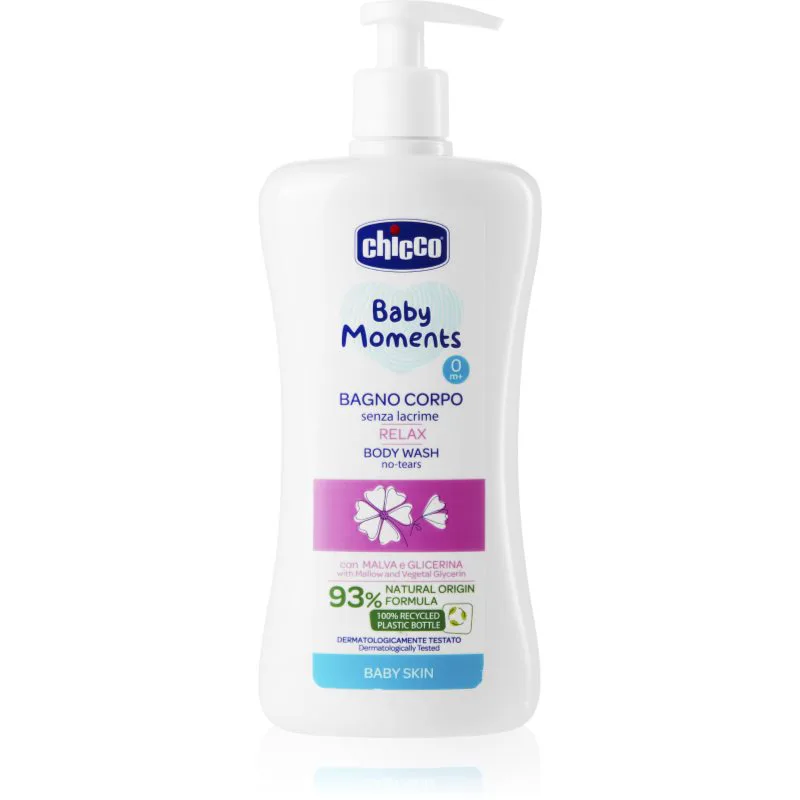 Chicco Baby Moments Relax σαμπουάν για ολόκληρο το σώμα 0 m+ 500 ml