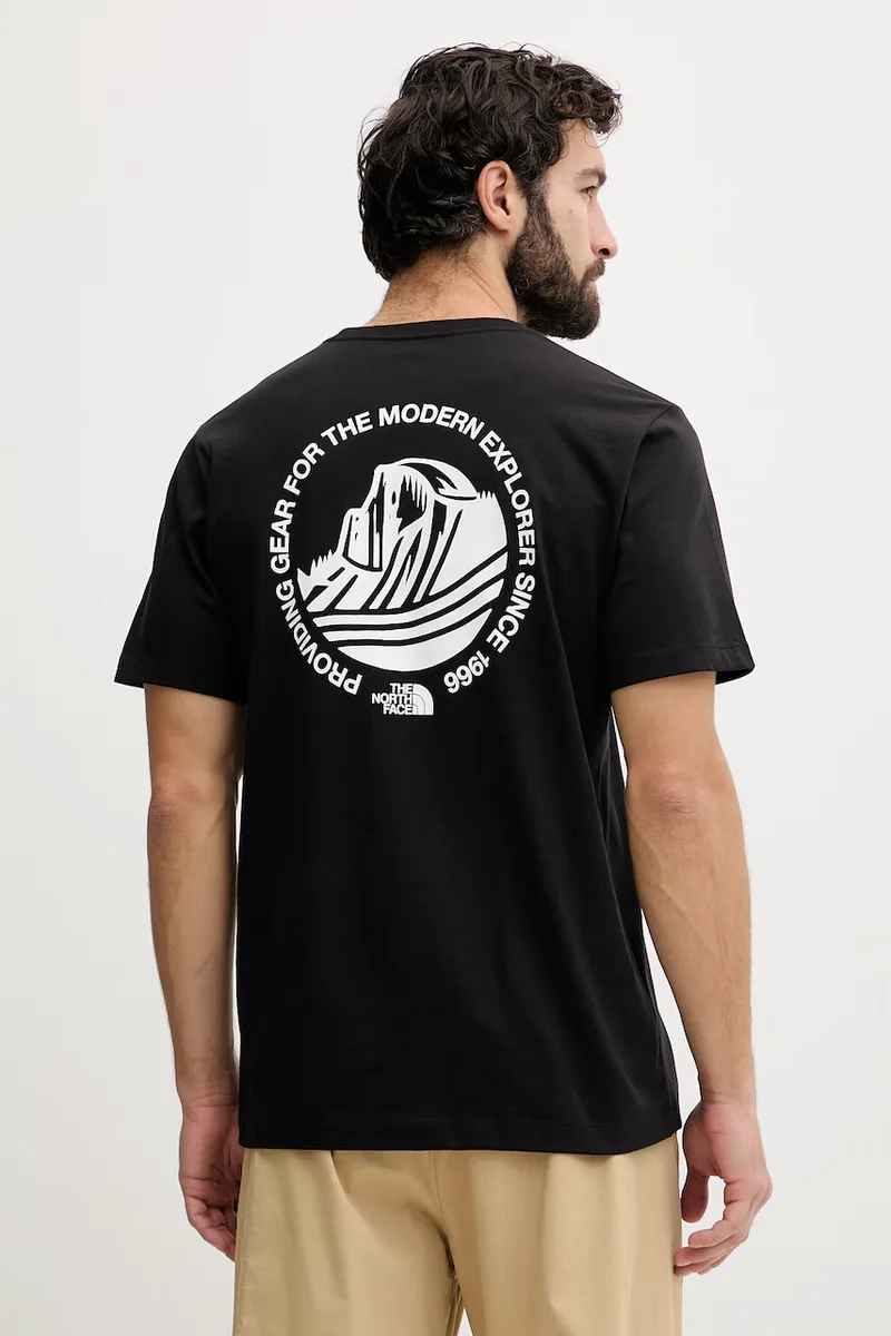 The North Face t-shirt Ανδρικό βαμβακερό MONTE
