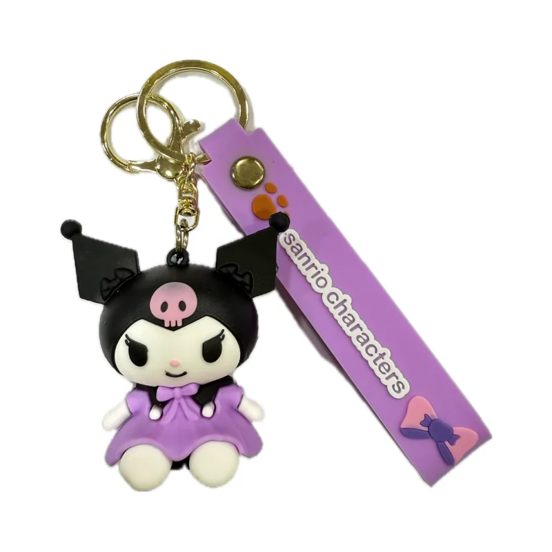 Μπρελόκ Καουτσούκ Sanrio Kuromi Λιλά