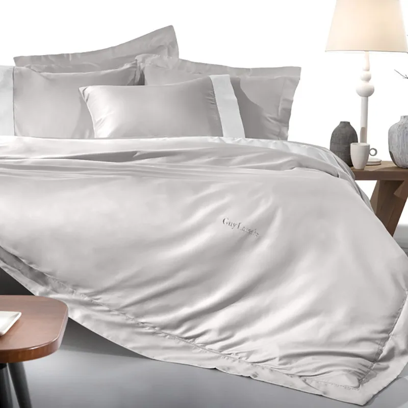 Σεντόνι Μεμονωμένο King Size 270x280 Guy Laroche Silky Silver Χωρίς Λάστιχο (270x280)