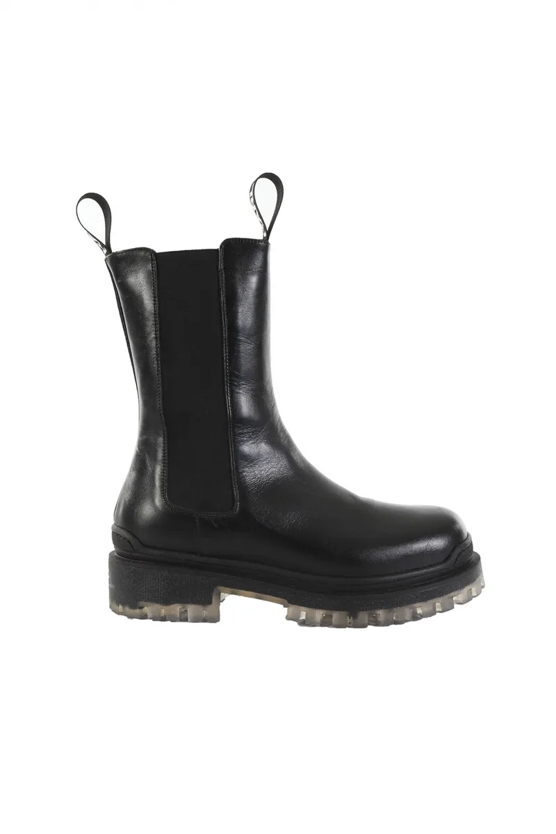 KARL LAGERFELD ΠΑΠΟΥΤΣΙΑ BIKER II LONG GORE BOOT ΜΑΥΡΟ