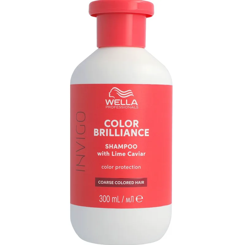 Wella Professionals Invigo Color Brilliance Shampoo with Lime Caviar Coarse Coloured Hair Σαμπουάν με Βελτιωμένο PH για Προστασία Χρώματος για Βαμμένα Δύσκολα - Σκληρά Μαλλιά με Μεγάλη Διάρκεια 300ml