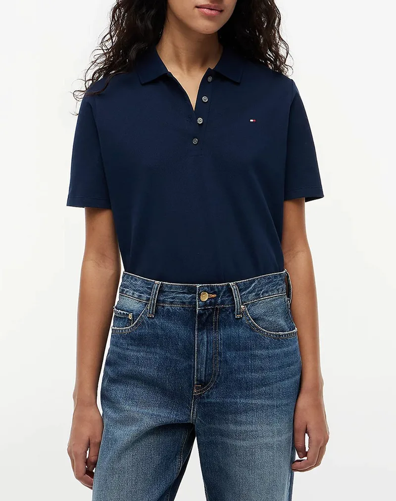 TOMMY HILFIGER 1985 REG PIQUE POLO SS WW0WW43224-C1G DarkBlue