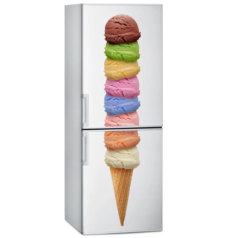 Αυτοκόλλητο ψυγείου ICE CREAM