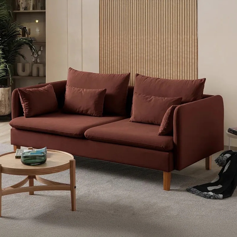 Τριθέσιος Καναπές Flexy - Tile Red 752Est1103 (195x20x100)