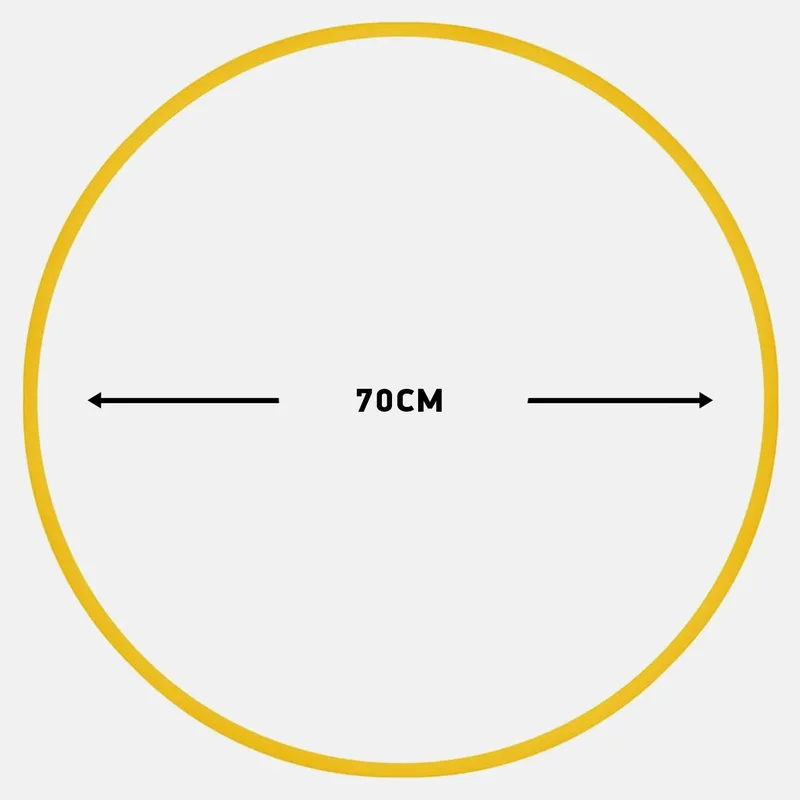 Amila Χούλα-Χουπ 70Cm - Φ19Mm - 280Gr, Κίτρινο (9000043116_33392)