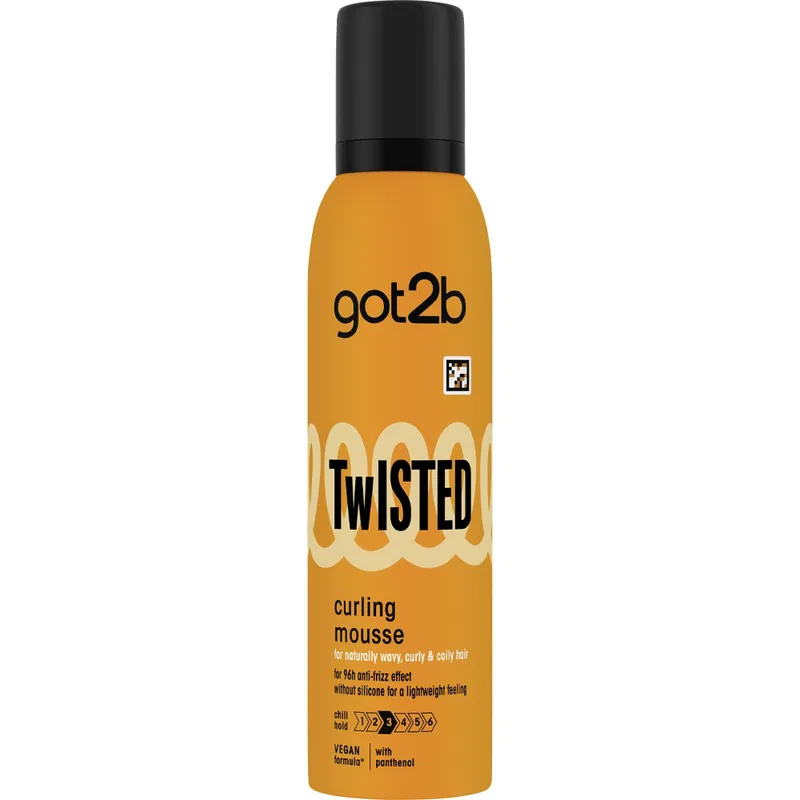 Schwarzkopf Got2b Twisted Curling Mousse Αφρός Κατά του Φριζαρίσματος για Τέλειες Μπούκλες 250ml