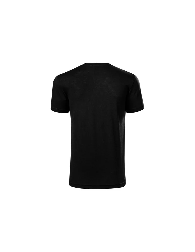Malfini Ανδρικό Διαφημιστικό T-shirt Κοντομάνικο σε Μαύρο Χρώμα MLI-15701