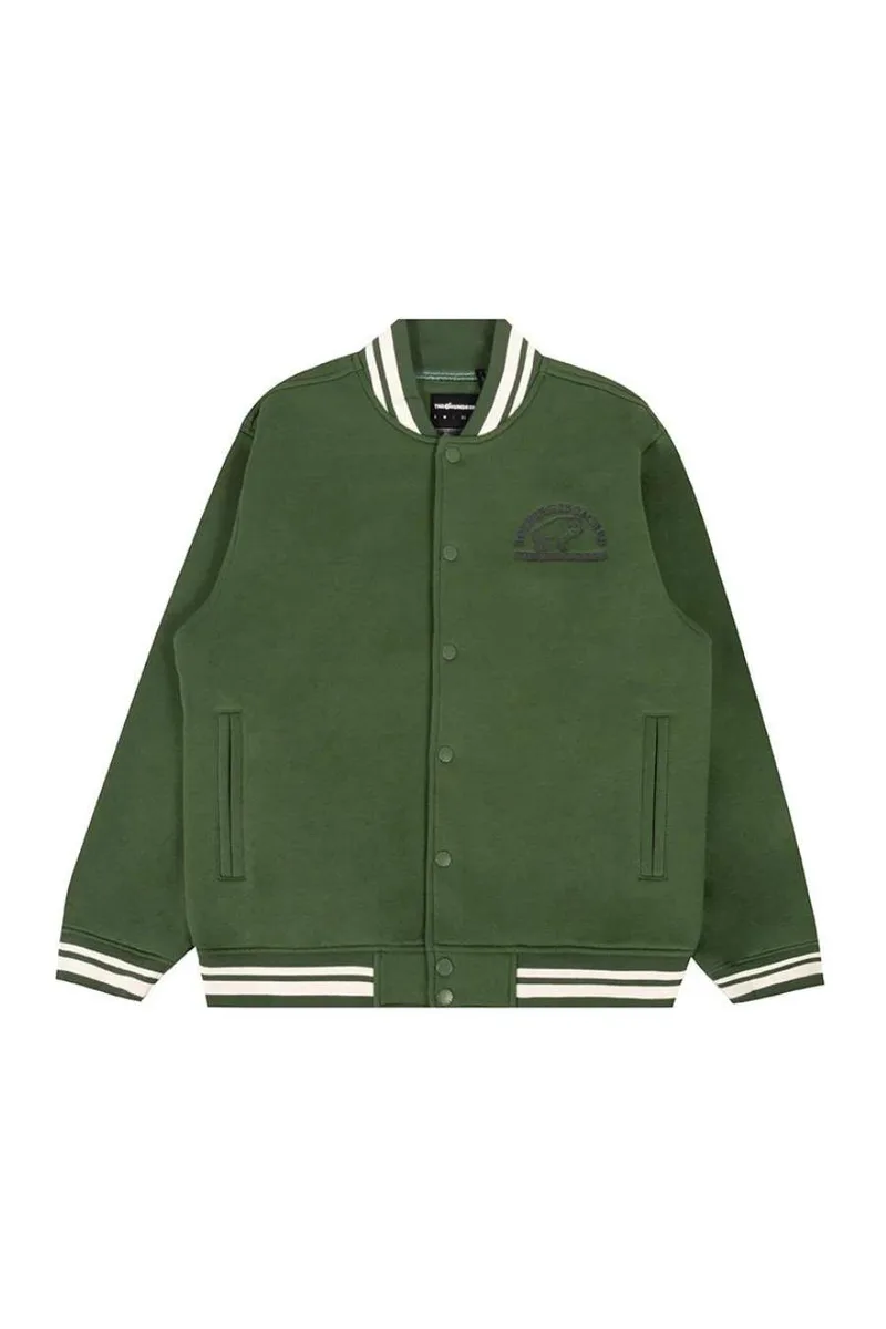 THE HUNDREDS Μπουφάν Team Fleece Jacket - Πράσινο-T24F103013-GREEN