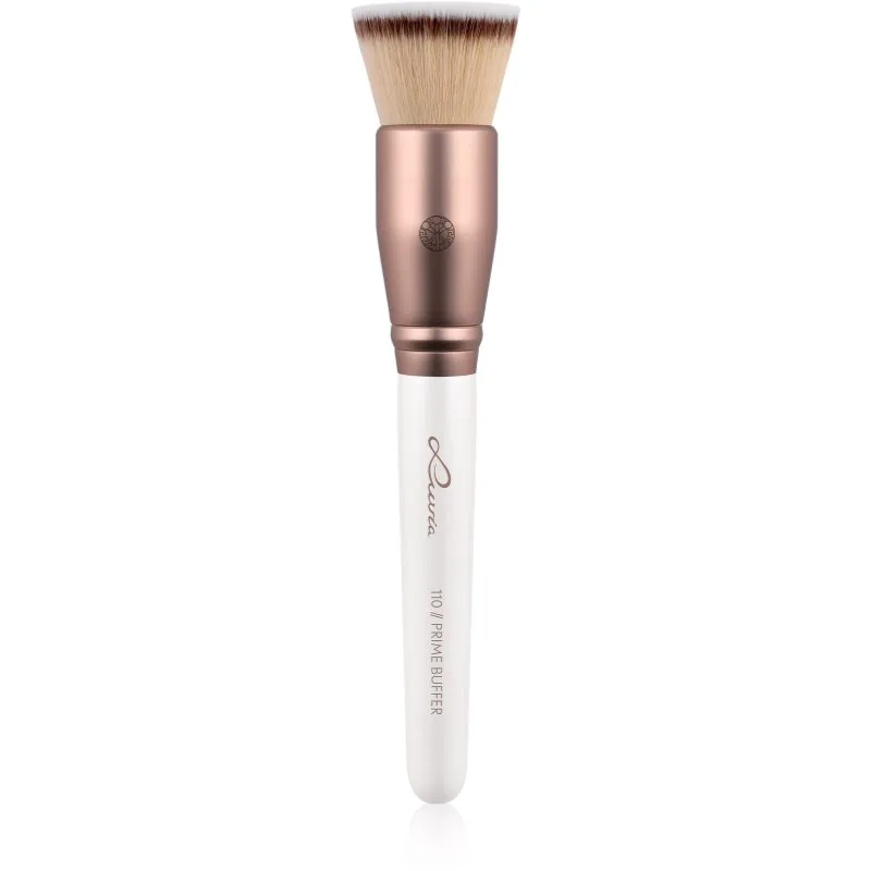 Luvia Cosmetics Prime Vegan Prime Buffer κωνικό πινέλο για μεικ απ Pearl White / Metallic Coffee Brown 1 τμχ