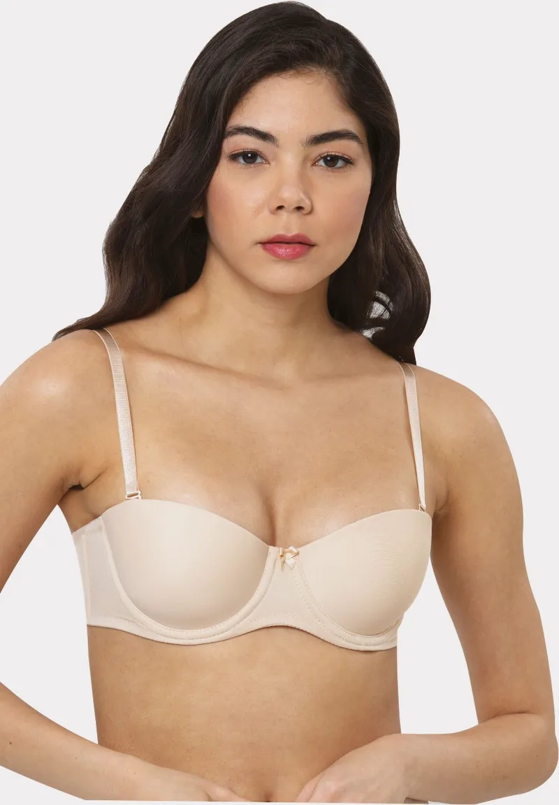Σουτιεν Strapless Balconette Soft Norddiva Μπεζ