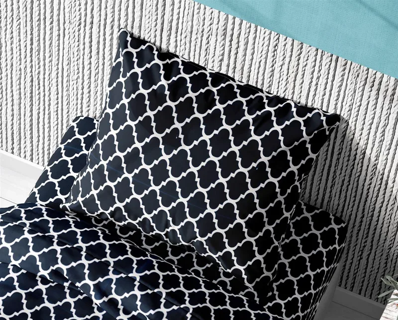 Μαξιλαροθήκη Φάκελος Βαμβακερή 50x70εκ. Windows 175 Dark Blue-White Dimcol (Ύφασμα: Βαμβάκι 100%, Χρώμα: Λευκό) - DimCol - 1935813110017500