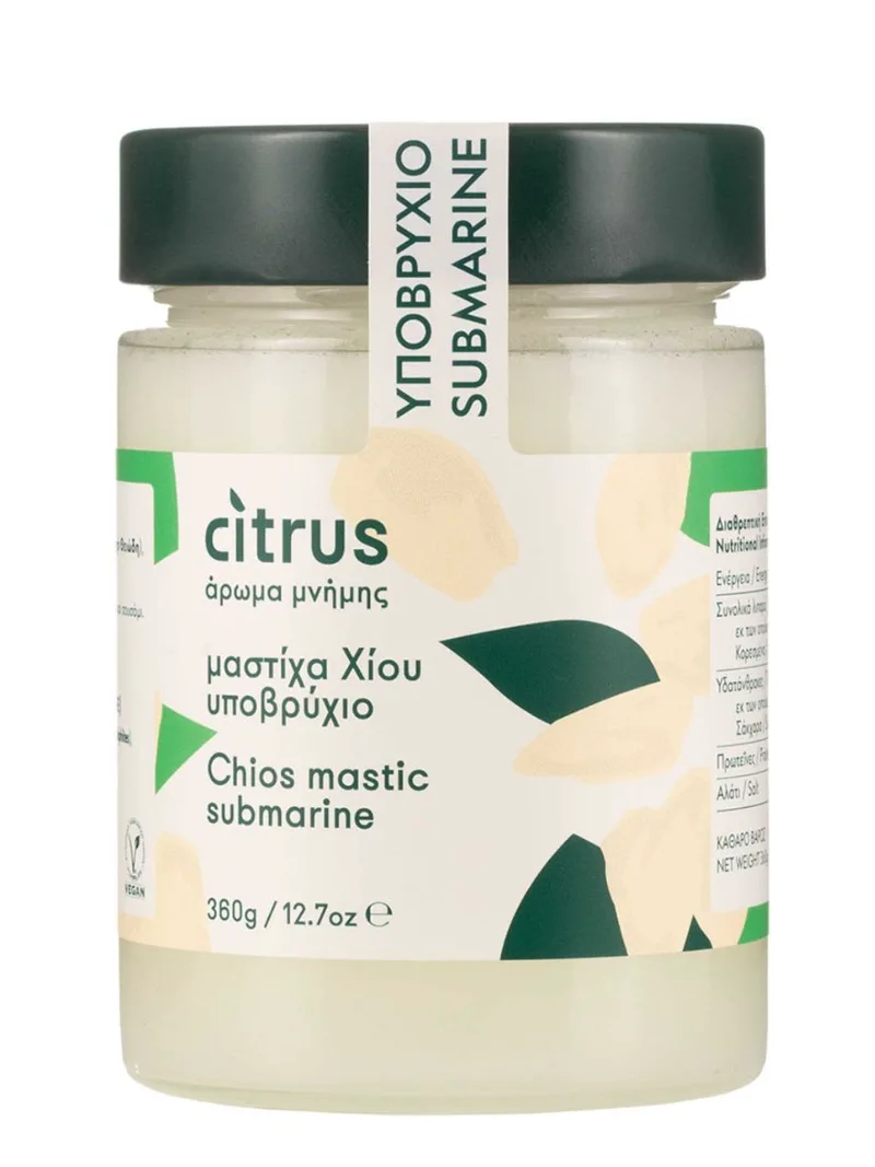 Παραδοσιακό υποβρύχιο μαστίχας Χίου "Citrus" 380g>