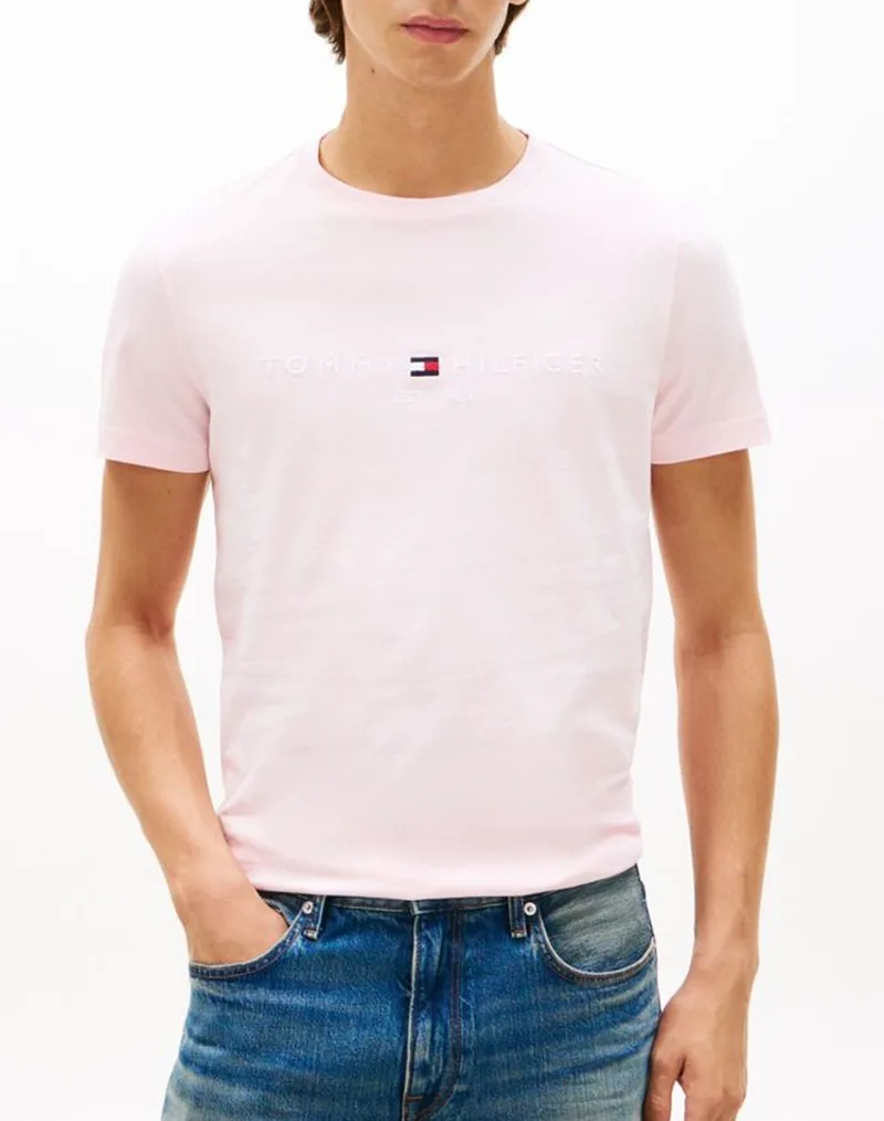 TOMMY HILFIGER TOMMY LOGO TEE MW0MW11797-TPB LightPink