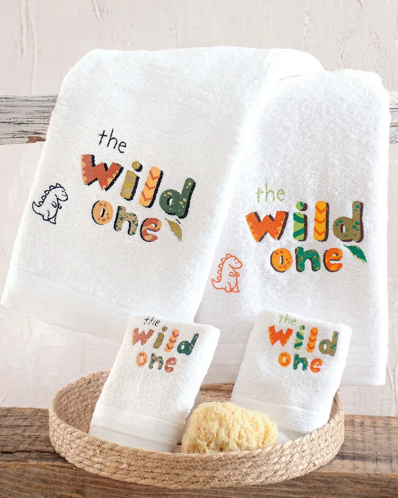 Σετ Παιδικές Πετσέτες 2 Τεμαχίων Rythmos Wild Baby Πορτοκαλι 30x50,70x140
