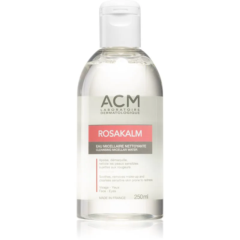 ACM Rosakalm Cleansing Miccealr Water μικυλλιακό νερό καθαρισμού για ευαίσθητη επιδερμίδα με τάση για κοκκίνισμα 250 ml