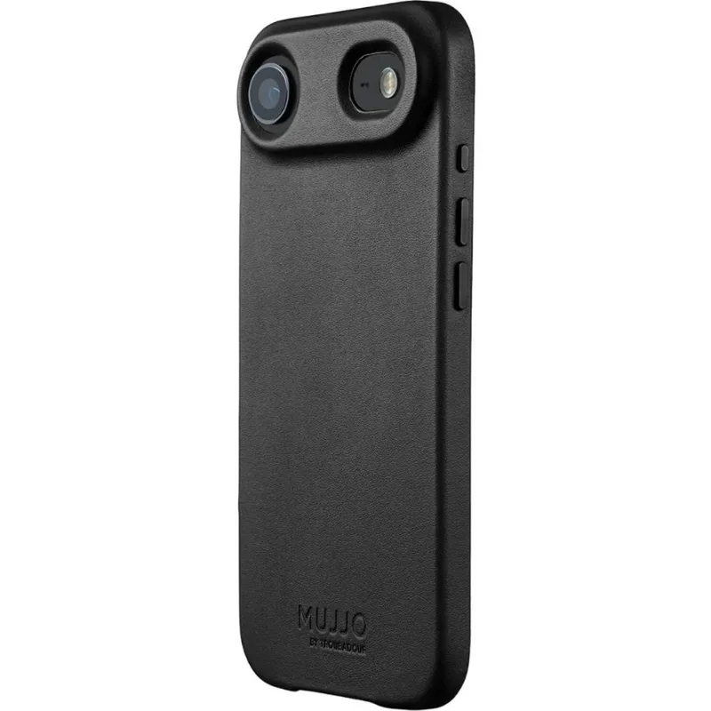 Θήκη iPhone Air MUJJO by Troubadour Full Leather Case Δερμάτινη με MagSafe - Black (MUJJO-CL-065-BK)