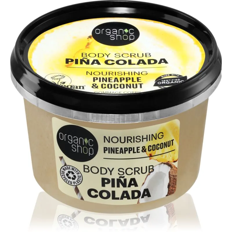 Organic Shop Piña Colada θρεπτική απολέπιση για το σώμα 250 ml