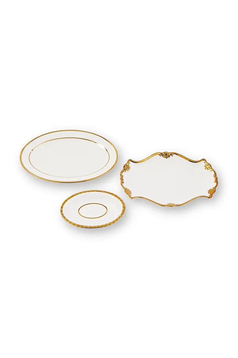 Σετ πιάτων Pols Potten Golden Finds 3-pack