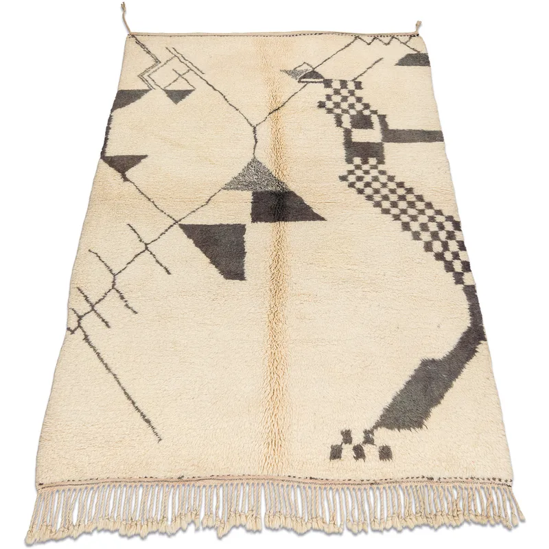 Χαλιά Rugsx Χαλί BERBER MR1801 Beni Mrirt χειροποί 150x240 cm