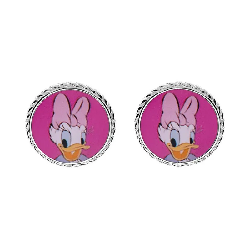 DISNEY Ασημένια Σκουλαρίκια Με τη Daisy Duck ES00029SL.CS