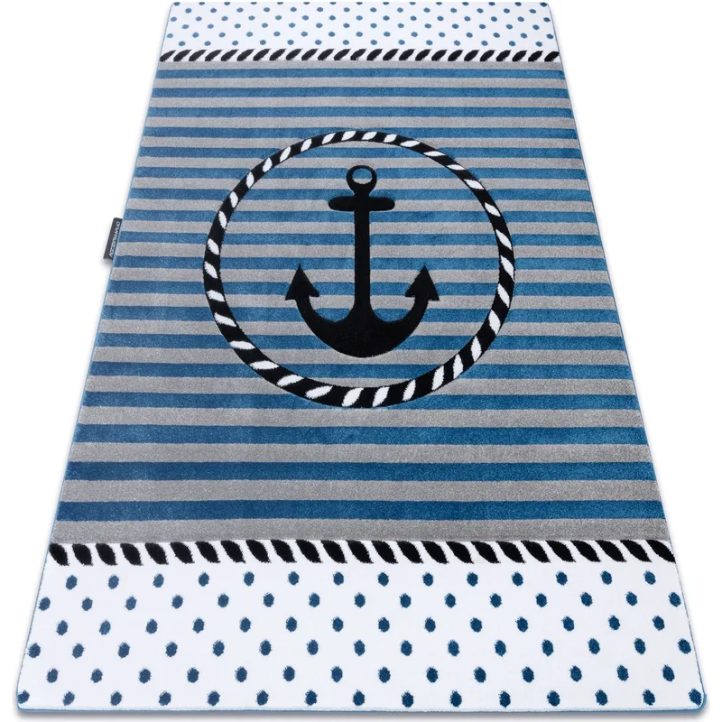 Χαλιά Rugsx Χαλί PETIT MARINE άγκυρα SEA μπλε 180x270 cm