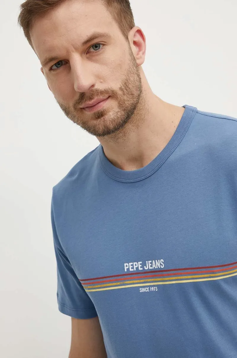 Βαμβακερό μπλουζάκι Pepe Jeans ADUR